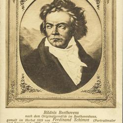 Bildnis Beethovens - nach dem Originalgemälde im Beethovenhaus