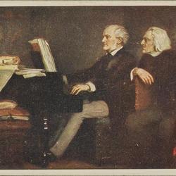 Liszt bei Richard Wagner. [R]