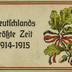 Deutschlands größte Zeit 1914-1915