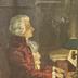 W. Mozart "Don Juan" komponierend. [R]